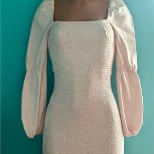 Gianni Bini GB Pink Gingham Smock Dress Small